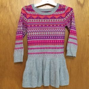 BabyGap Fair Isle Sweater Dress size 3 years